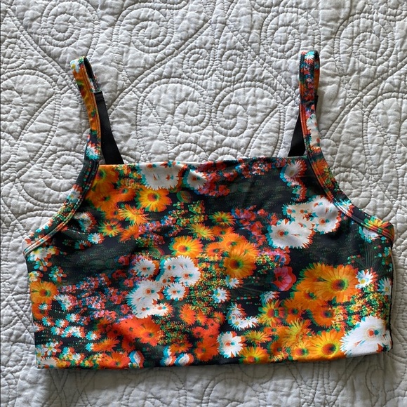 OFFLINE by aerie Floral Women's Tank Crop Top - Multicolor - Picture 1 of 5